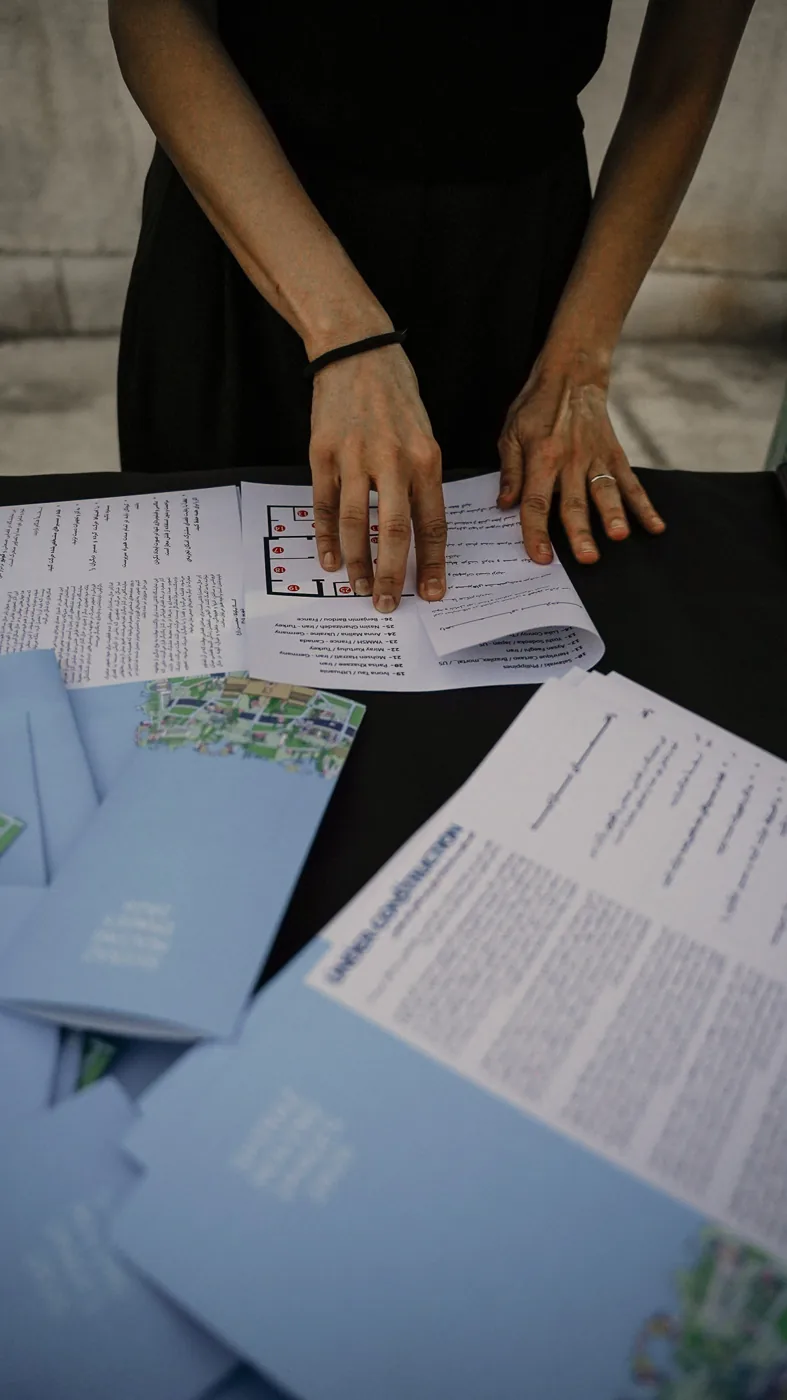 Exhibition documentation: images, visitors and the industrial architecture of Shiraz Moving Images 2026.