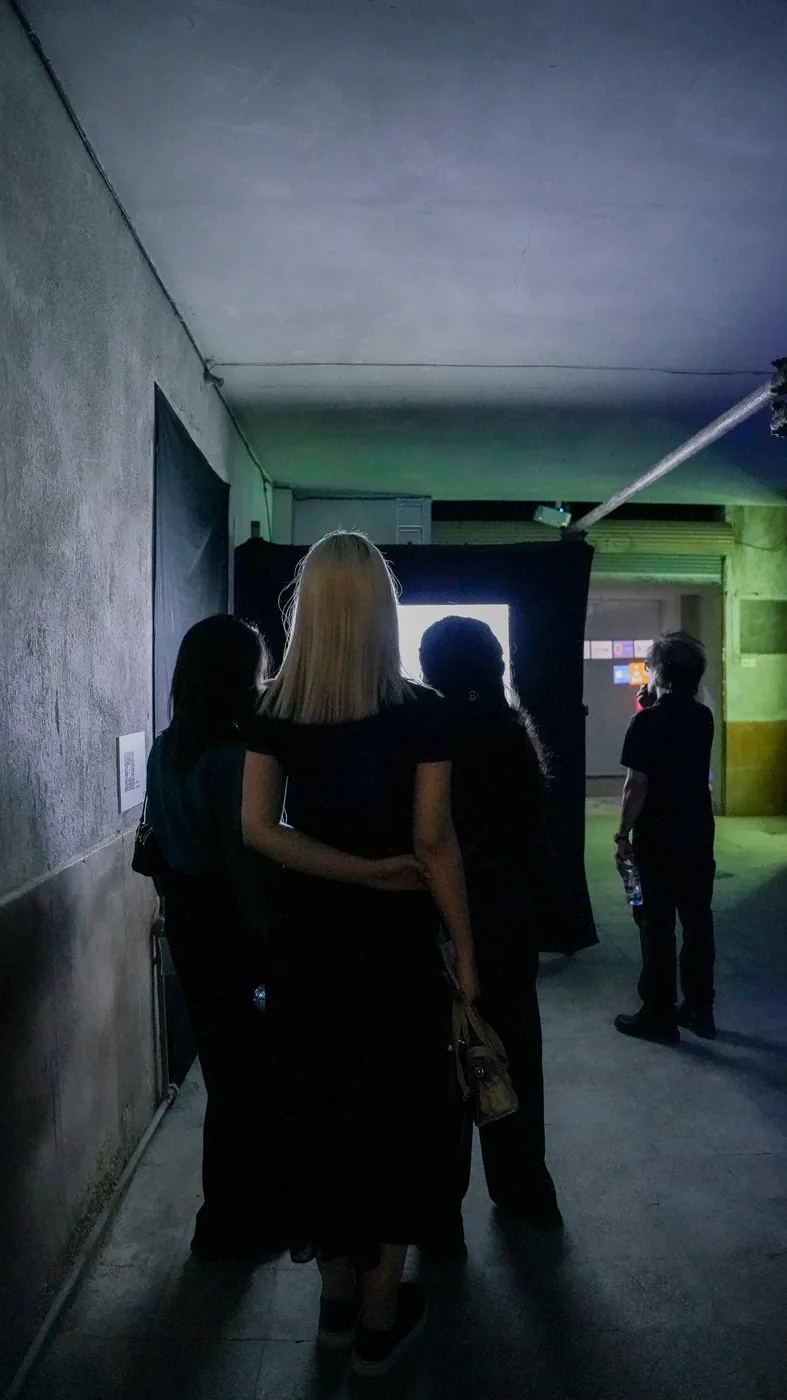 Exhibition documentation: images, visitors and the industrial architecture of Shiraz Moving Images 2026.