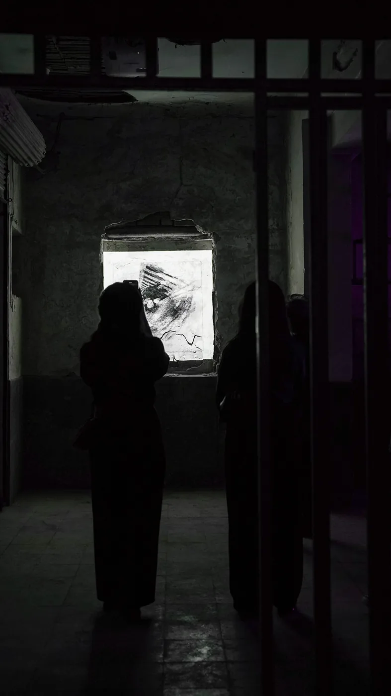 Exhibition documentation: images, visitors and the industrial architecture of Shiraz Moving Images 2026.