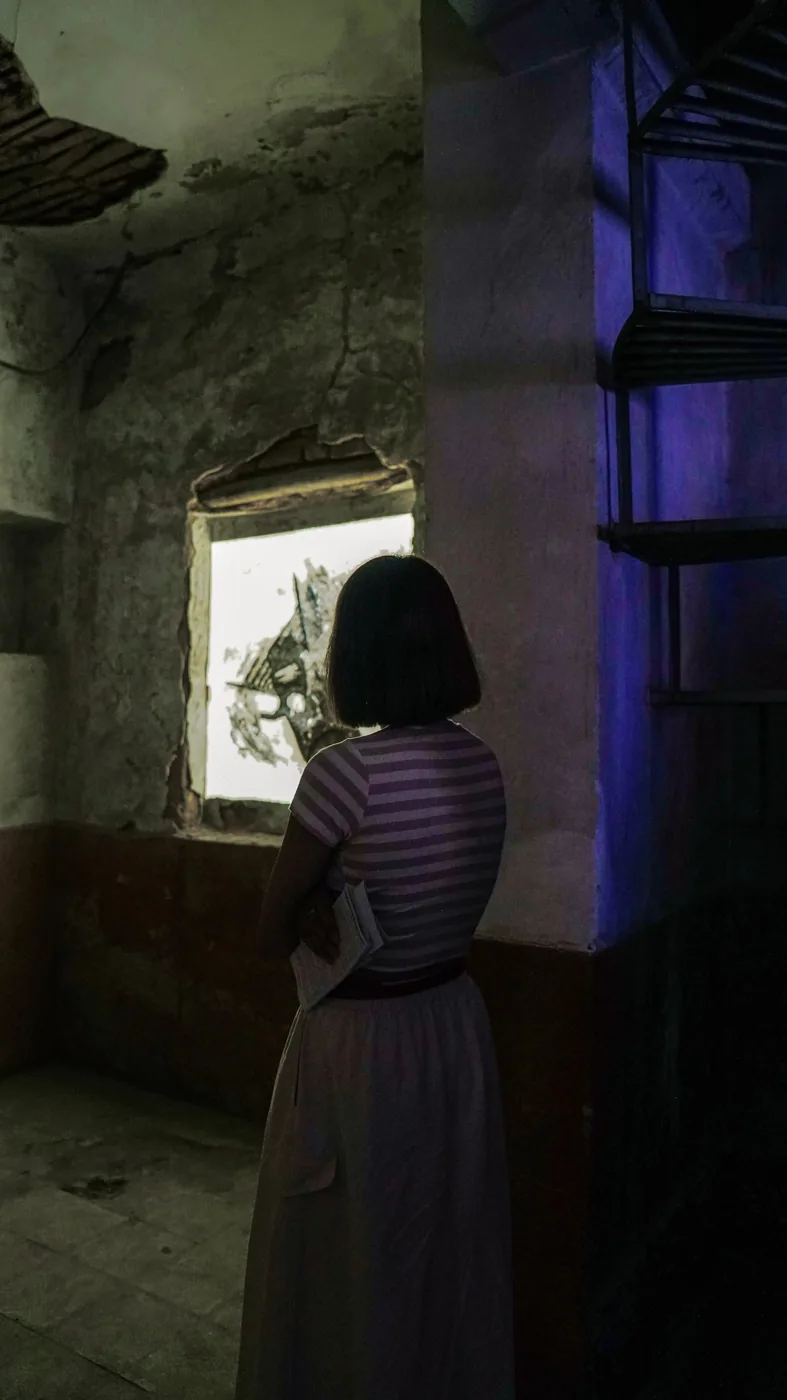 Exhibition documentation: images, visitors and the industrial architecture of Shiraz Moving Images 2026.