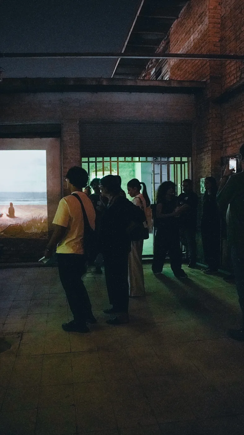 Exhibition documentation: images, visitors and the industrial architecture of Shiraz Moving Images 2026.