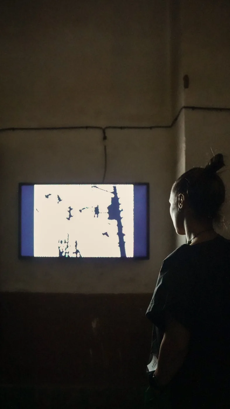Exhibition documentation: images, visitors and the industrial architecture of Shiraz Moving Images 2026.