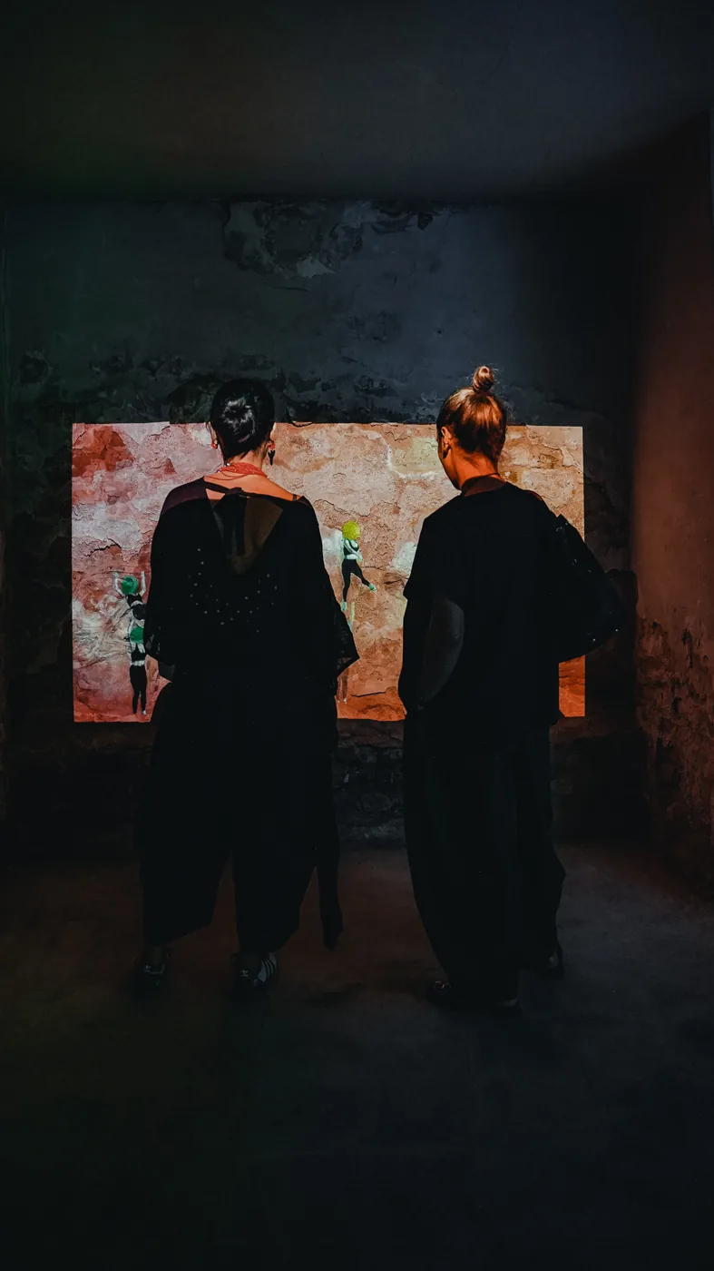 Exhibition documentation: images, visitors and the industrial architecture of Shiraz Moving Images 2026.