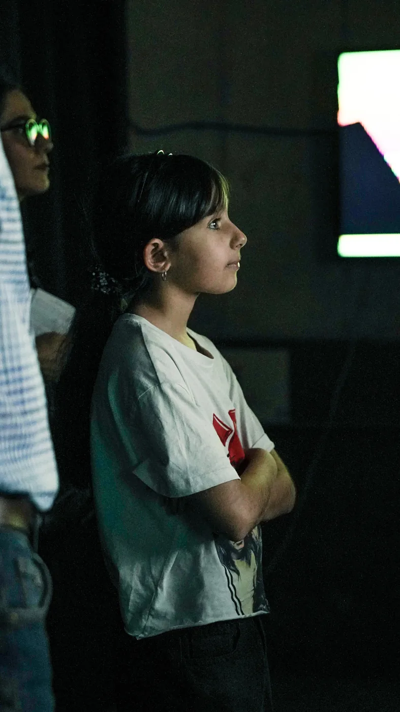 Exhibition documentation: images, visitors and the industrial architecture of Shiraz Moving Images 2026.