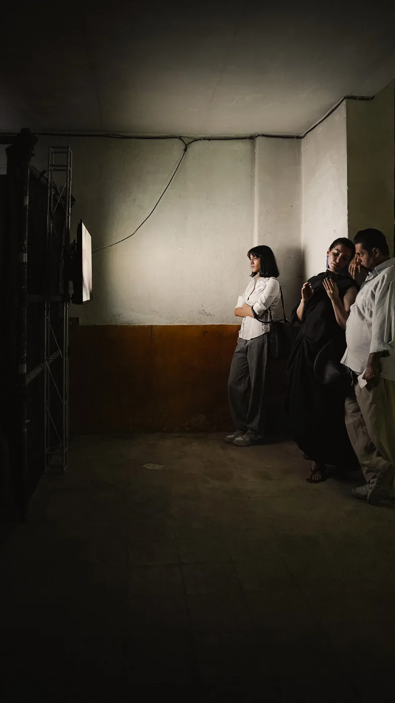 Exhibition documentation: images, visitors and the industrial architecture of Shiraz Moving Images 2026.