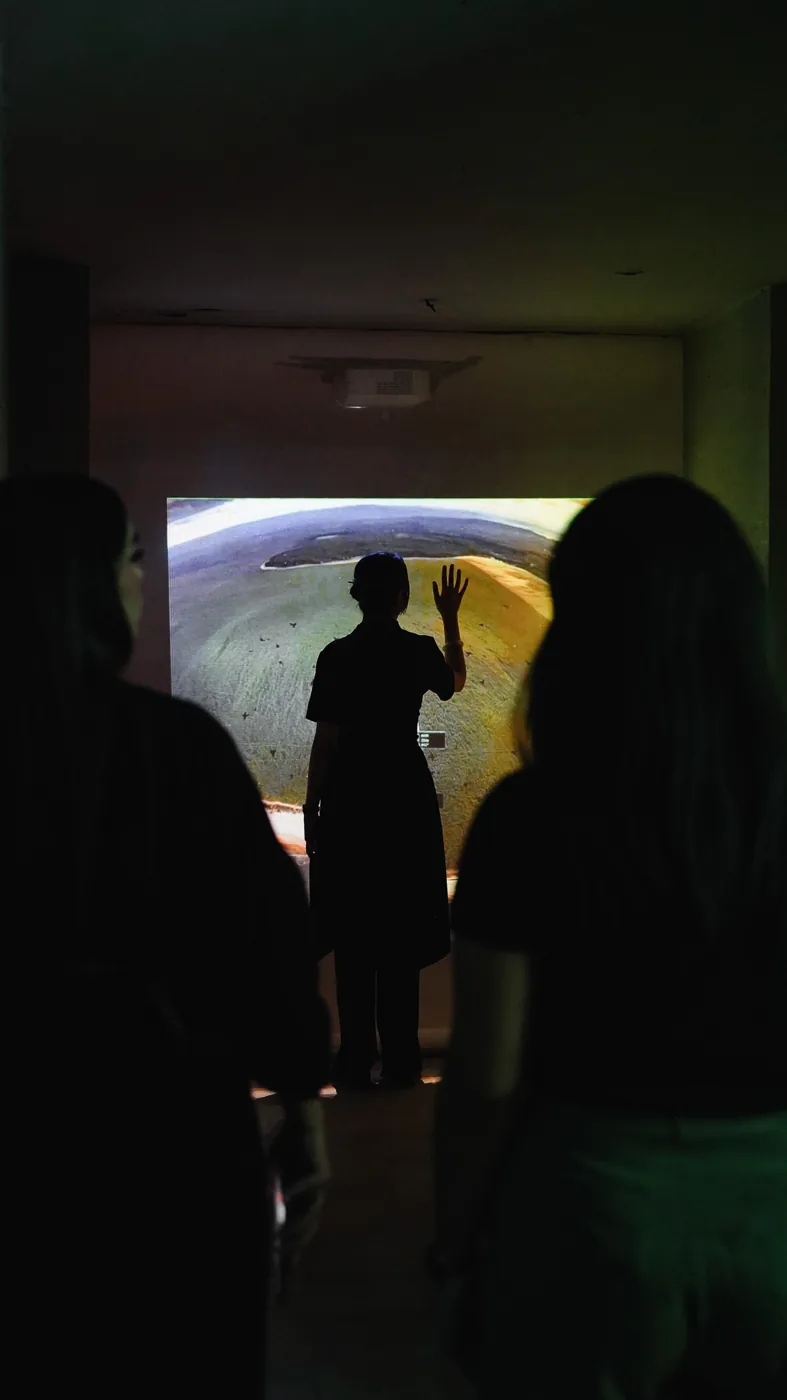 Exhibition documentation: images, visitors and the industrial architecture of Shiraz Moving Images 2026.
